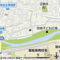 埼玉県飯能市笠縫8-13周辺の地図