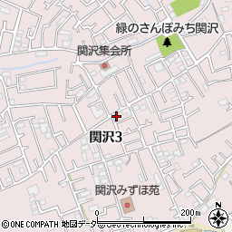 埼玉県富士見市関沢3丁目21-24周辺の地図
