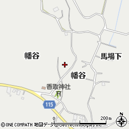 千葉県成田市幡谷周辺の地図