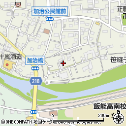 埼玉県飯能市笠縫9-5周辺の地図