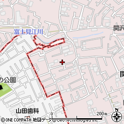 埼玉県富士見市関沢3丁目45-16周辺の地図