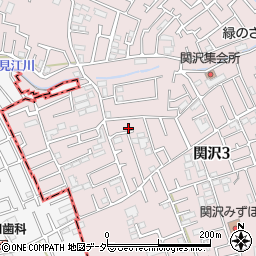 埼玉県富士見市関沢3丁目37-24周辺の地図