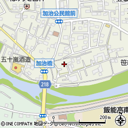 埼玉県飯能市笠縫10周辺の地図