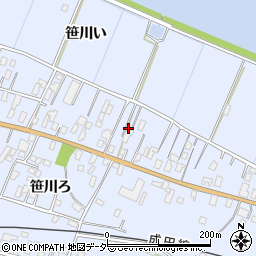 千葉県香取郡東庄町笹川い4718-18周辺の地図