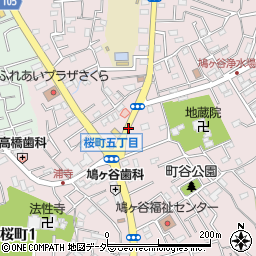 桜町二周辺の地図