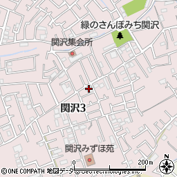 埼玉県富士見市関沢3丁目21-26周辺の地図