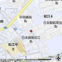 埼玉県草加市松江周辺の地図