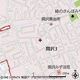 埼玉県富士見市関沢3丁目36-1周辺の地図