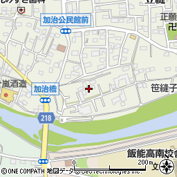 埼玉県飯能市笠縫9-6周辺の地図