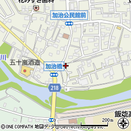 埼玉県飯能市笠縫4-3周辺の地図