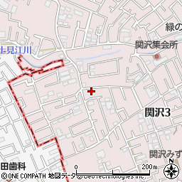 埼玉県富士見市関沢3丁目37-33周辺の地図