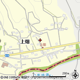 埼玉県飯能市上畑69周辺の地図