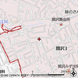 埼玉県富士見市関沢3丁目37-1周辺の地図