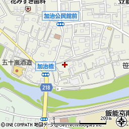 埼玉県飯能市笠縫10-5周辺の地図