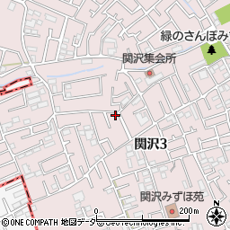 埼玉県富士見市関沢3丁目36-28周辺の地図