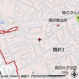 埼玉県富士見市関沢3丁目36-23周辺の地図