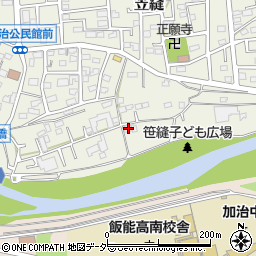 埼玉県飯能市笠縫32周辺の地図