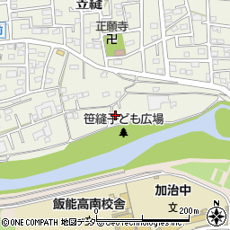 埼玉県飯能市笠縫610-1周辺の地図
