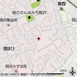 埼玉県富士見市関沢3丁目15-23周辺の地図