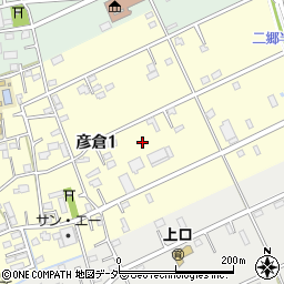埼玉県三郷市彦倉1丁目周辺の地図