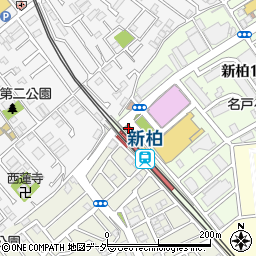 東武鉄道株式会社　新柏駅周辺の地図