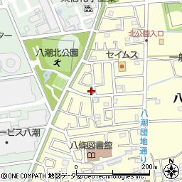 埼玉県八潮市八條2500-28周辺の地図