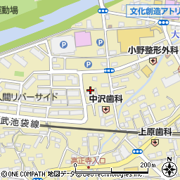 埼玉県入間市仏子662周辺の地図