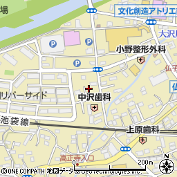 埼玉県入間市仏子666周辺の地図