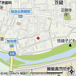 埼玉県飯能市笠縫9-10周辺の地図