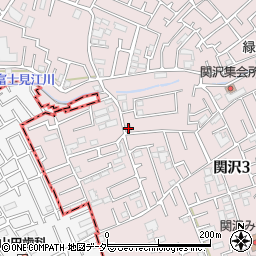 埼玉県富士見市関沢3丁目35-23周辺の地図