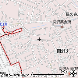 埼玉県富士見市関沢3丁目35-18周辺の地図