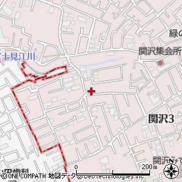 埼玉県富士見市関沢3丁目35-22周辺の地図
