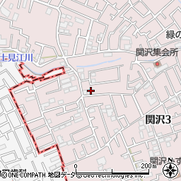 埼玉県富士見市関沢3丁目35-21周辺の地図