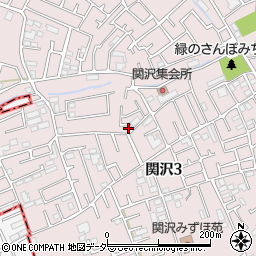 埼玉県富士見市関沢3丁目35-9周辺の地図