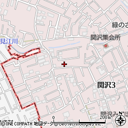 埼玉県富士見市関沢3丁目35-19周辺の地図
