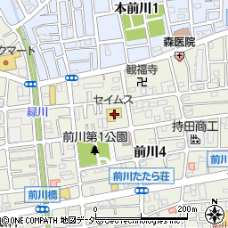 ドラッグセイムス前川店周辺の地図