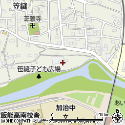 埼玉県飯能市笠縫610-30周辺の地図