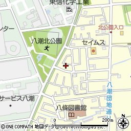 埼玉県八潮市八條2500-22周辺の地図