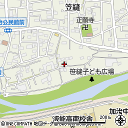埼玉県飯能市笠縫31-2周辺の地図