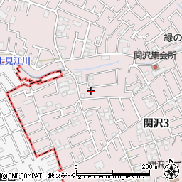 埼玉県富士見市関沢3丁目35周辺の地図