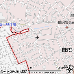 埼玉県富士見市関沢3丁目35-26周辺の地図