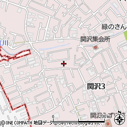 埼玉県富士見市関沢3丁目35-35周辺の地図