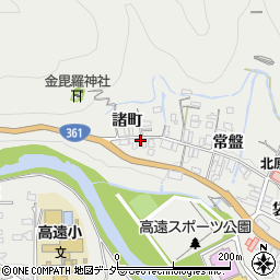 長野県伊那市高遠町西高遠諸町169周辺の地図