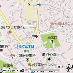 鳩ヶ谷食堂周辺の地図