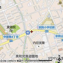 埼玉県志木市中宗岡周辺の地図
