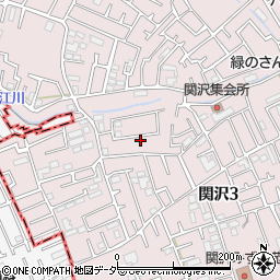 埼玉県富士見市関沢3丁目35-34周辺の地図