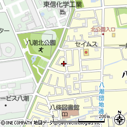 埼玉県八潮市八條2500-33周辺の地図