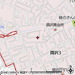 埼玉県富士見市関沢3丁目35-37周辺の地図