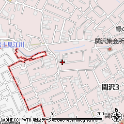 埼玉県富士見市関沢3丁目35-28周辺の地図