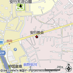 日本キリスト教団安行教会周辺の地図